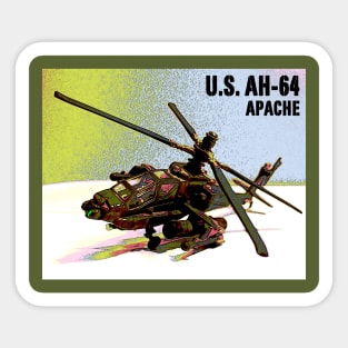 U.S. AH-64 Apache Helicopter Sticker